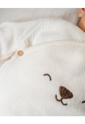 Conjunto Buzo + Pantalón Algodón Bebé Unisex Beige