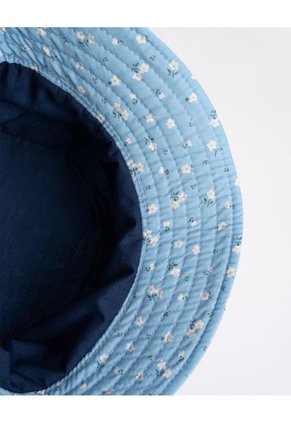 Gorro Tipo Pescador Estampado Niña Azul