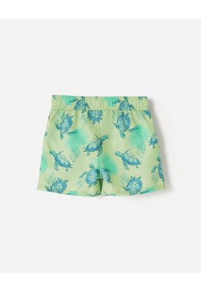 Pantaloneta De Baño Estampada Niño Verde