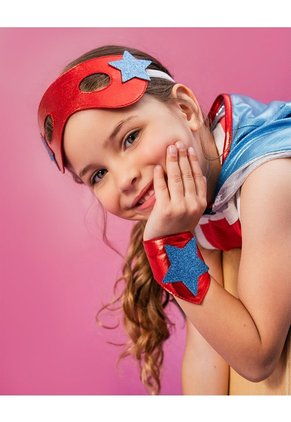 Capa + Antifaz Y Muñequera Halloween Superhéroes