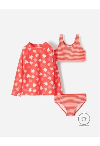 Vestido De Baño 3 Piezas Protección UV Estampado Niña Multicolor BABY FRESH