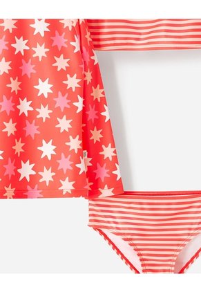 Vestido De Baño 3 Piezas Protección UV Estampado Niña Multicolor