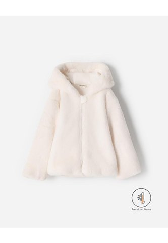 Chaqueta Textura Peluche Crema Unisex Beige BABY FRESH