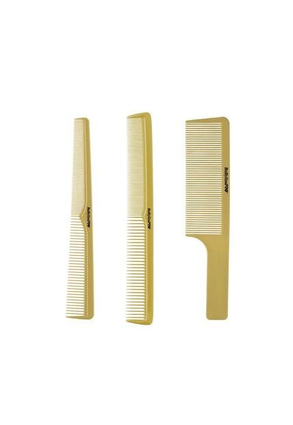 Set Peinillas Barberia X3 Unidades Gold