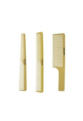 Set Peinillas Barberia X3 Unidades Gold