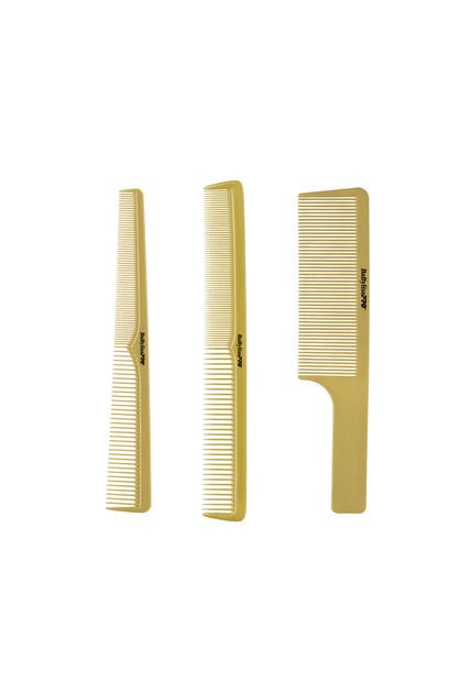 Set Peinillas Barberia X3 Unidades Gold