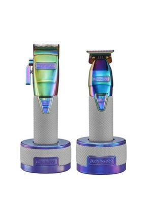 Combo Barbero Boost Chameleon Cortadora Y Patillera Profesional Con Bases De Carga Babylisspro