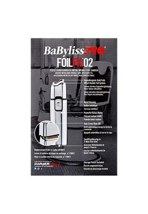 AFEITADORA DOBLE HOJA METALICA INALAMBRICA FOIL FX 02