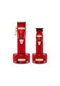 Combo Barbero Boost Red Cortadora Y Patillera Profesional Con Bases De Carga Babylisspro de BabylissPRO