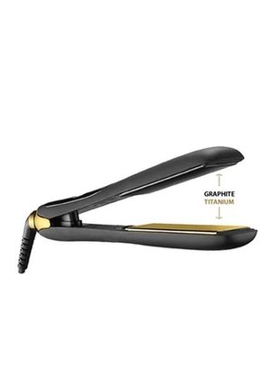 Plancha Profesional Babyliss Ionica Grafito Titanio 1/2" Negra