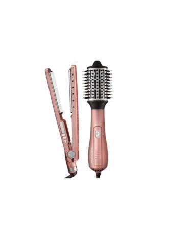 Combo Plancha 4091 Y Cepillo Babyliss Hot Air Brush 2.5