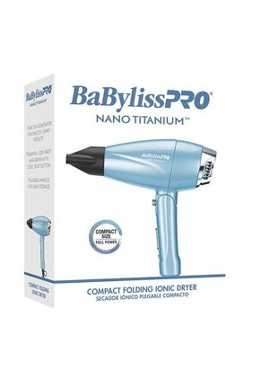 Secador Profesional Babyliss Iónico Mango Plegable Azul 1200W 2 Velocidades