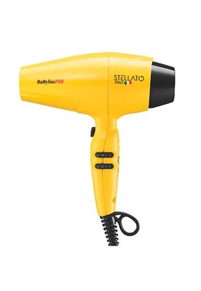 Secador Babyliss Stellato Amarillo 2400W Iónico 12 Velocidades