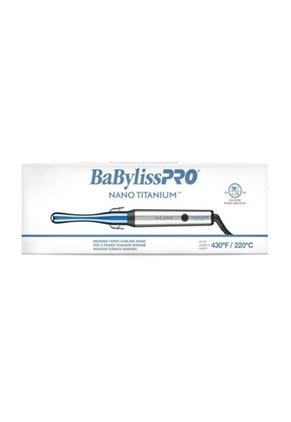 Pinza Rizadora Babyliss  Nano Titanium Conica Inversa Azul