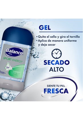 Desod Balance Gel Sport Energy Men 102 Gramos