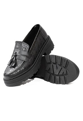 Mocasín Para Dama Negro Ballerinas Atenea