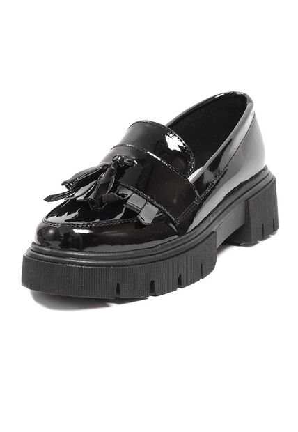 Mocasín Charol Negro Ballerinas Verona