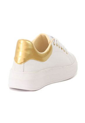 Tenis Blanco X Dorado Ballerinas Riley