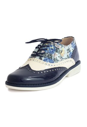 Zapatos Oxford Azul Multicolor Ballerinas Marlos S