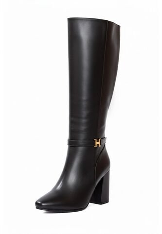 Bota Caña Alta Negra Ballerinas Renata  Ballerinas