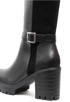 Bota Cuero Para Mujer Negro Ballerinas Kathy