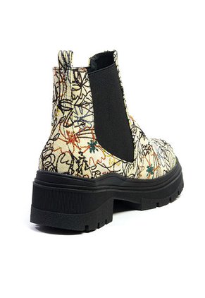 Botín Para Mujer Beige Mandalas Ballerinas Alison