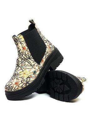 Botín Para Mujer Beige Mandalas Ballerinas Alison