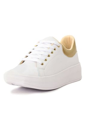 Tenis Blanco X Dorado Ballerinas Riley