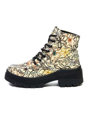 Bota Para Mujer Mándalas Beige Ballerinas Iris