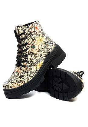 Bota Para Mujer Mándalas Beige Ballerinas Iris