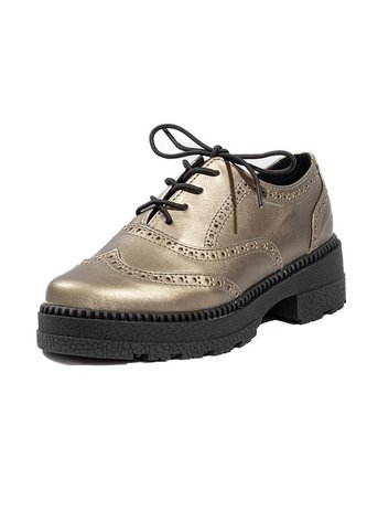Zapato Oxford Para Dama Plata Ballerinas Olivia Ballerinas