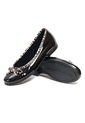 Baleta Dama Negro Con Animal Print Ballerinas Lola  de Ballerinas