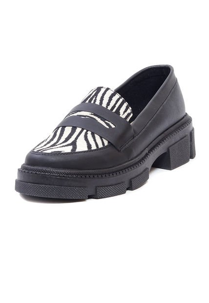 Mocasín Negro Ballerinas Ayda