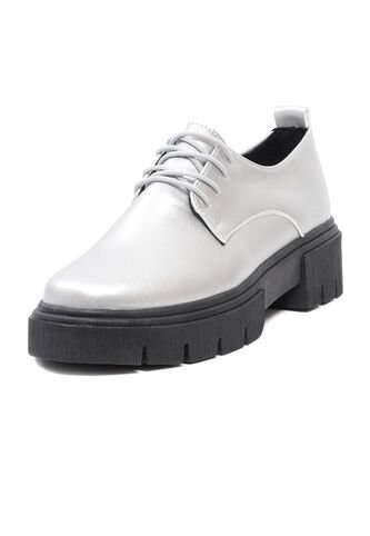 Zapatos Gris Oxford Ballerinas Kimber Ballerinas