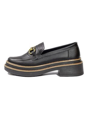 Mocasín De Plataforma Para Dama Negro Ballerinas Belky