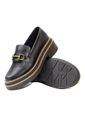 Mocasín De Plataforma Para Dama Negro Ballerinas Belky