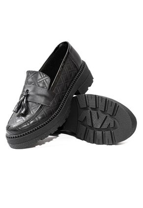 Mocasín Para Dama Negro Ballerinas Atenea