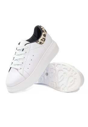 Tenis Niña Blanco Por Animal Print Ballerinas Riley