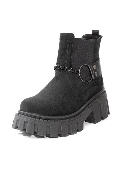 Botín Urban Negro Ballerinas Chain 