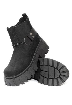 Botín Urban Negro Ballerinas Chain 
