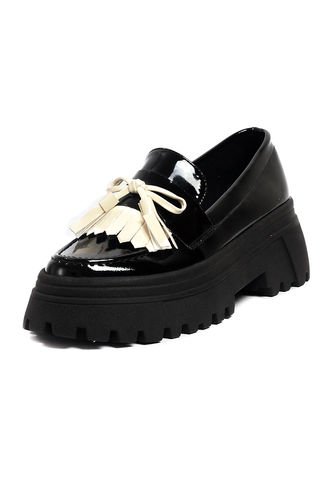 Mocasín Negro Ballerinas Fany Ballerinas