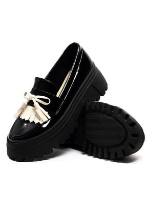 Mocasín Negro Ballerinas Fany