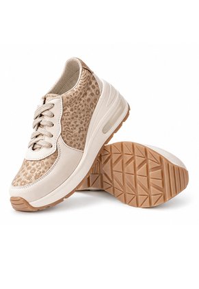 Tenis Beige Para Mujer Ballerinas Adriana