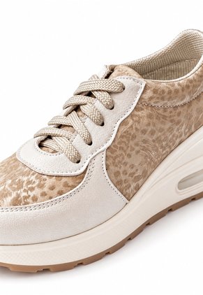 Tenis Beige Para Mujer Ballerinas Adriana