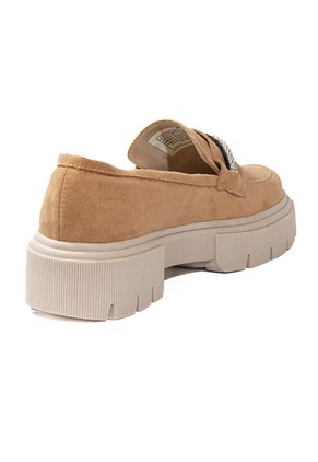 Mocasines De Dama Camel Ballerinas Aura