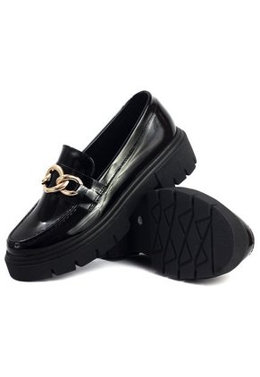 Mocasín Negro Ballerinas Bella