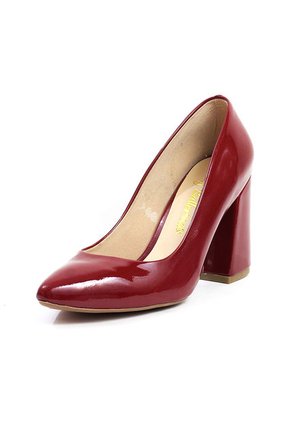 Zapatos Tacón Alto Vinotinto Ballerinas 1526