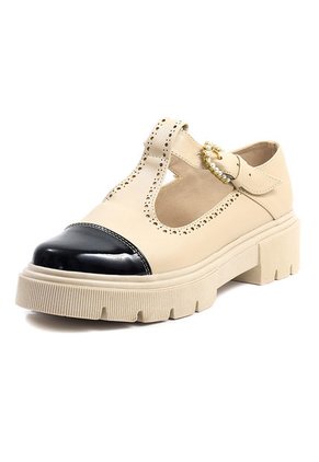 Zapatos Negro X Beige Ballerinas Mafalda