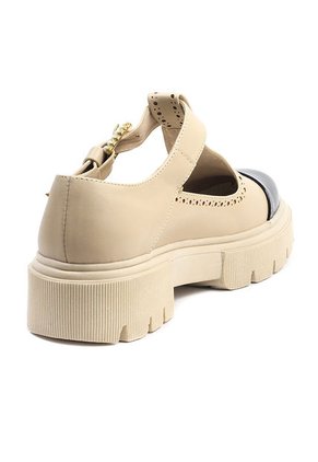 Zapatos Negro X Beige Ballerinas Mafalda