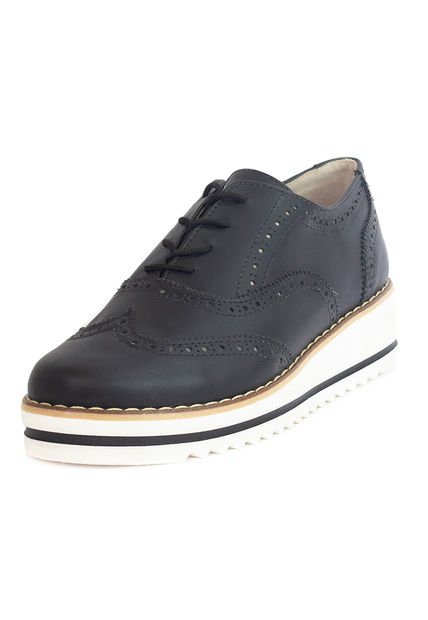 Zapatos Oxford Negro Ballerinas Marlos V